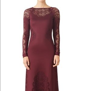 Long sleeve dress with cut outs